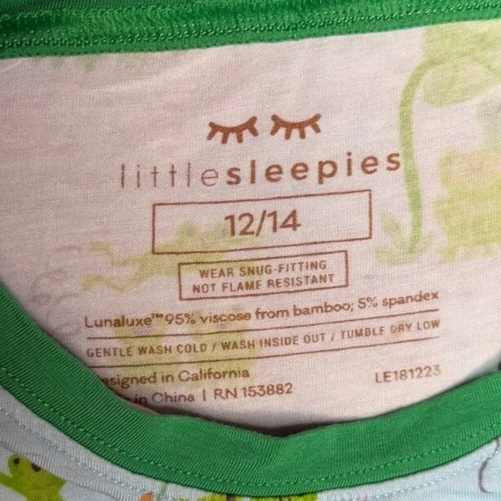 Little Sleepies Leaping Love Frog Set Size 12/14